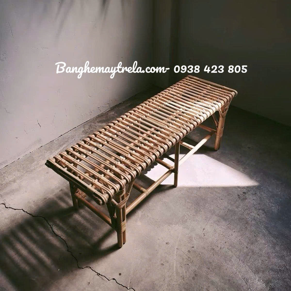 Ghế mây tự nhiên không tựa nhỏ gọn